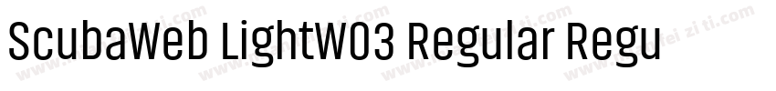 ScubaWeb LightW03 Regular Regular字体转换